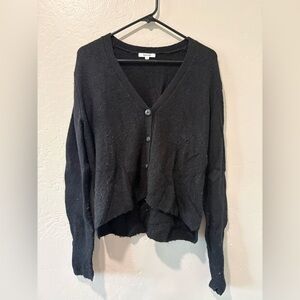 Splendid Black Button Up Cardigan